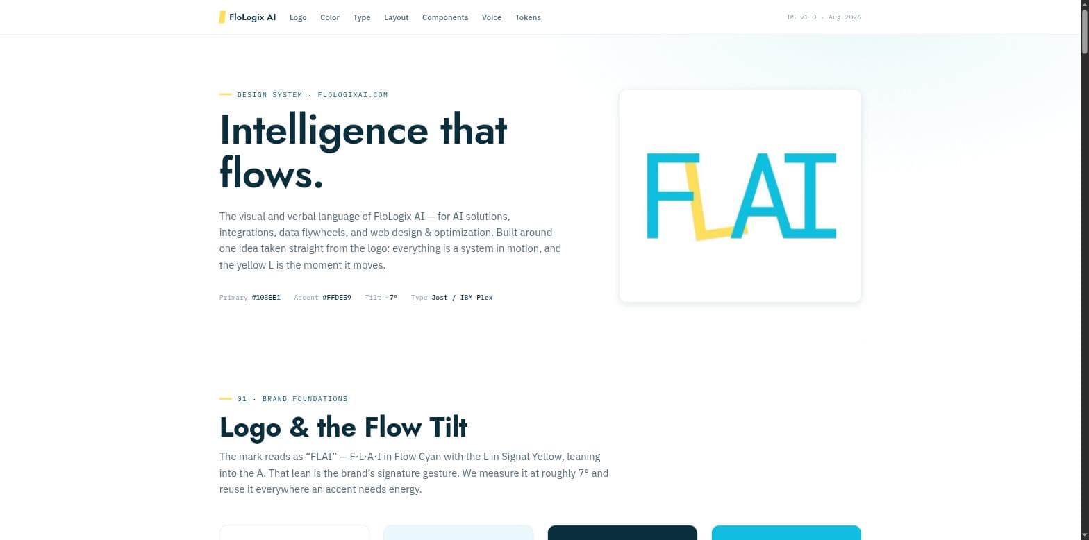 FloLogix AI design system